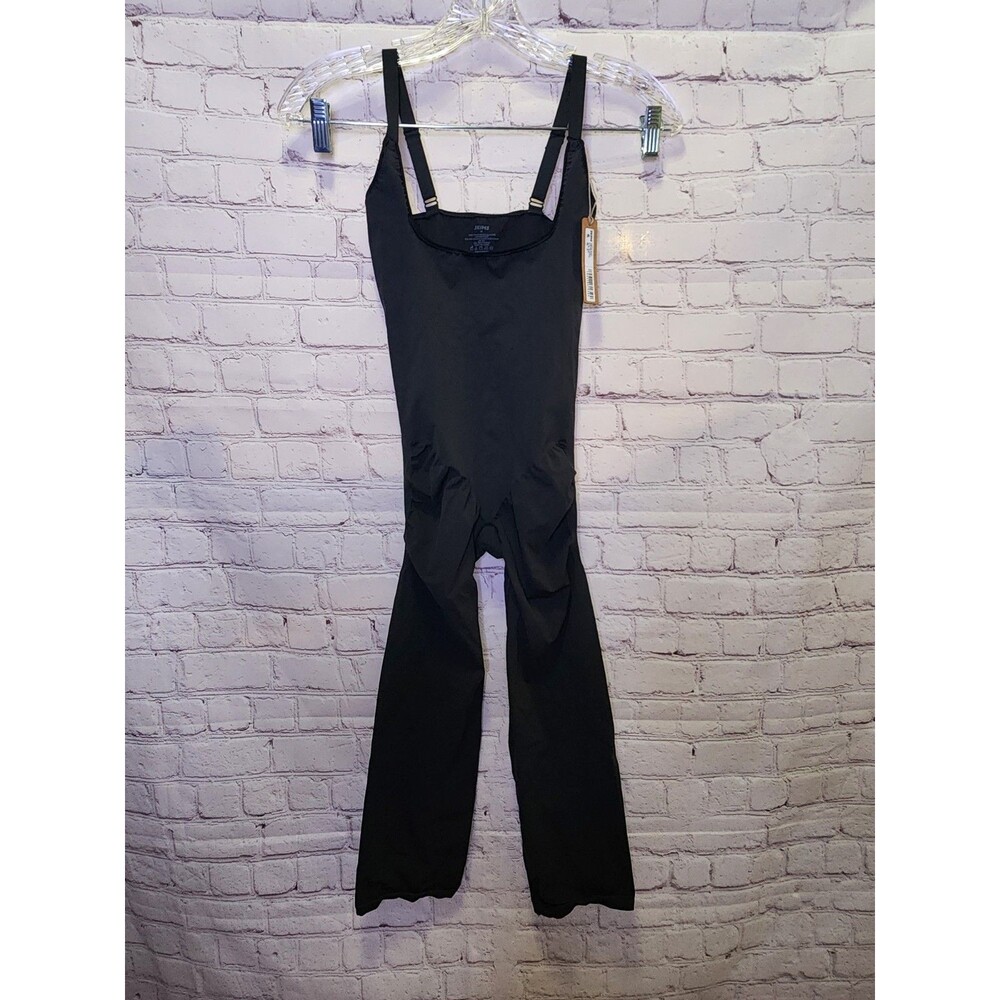 Skims Everyday Sculpt Open Bust Catsuit Womens 4X Onyx